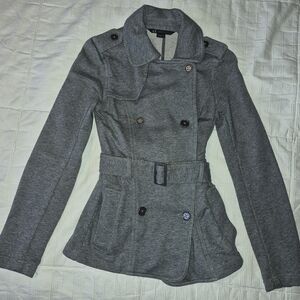 Armani Exchange Gray Trench Coat